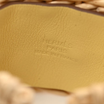 Hermes Barenia Osier Collier De Chien CDC Picnic Bracelet Jaune Poussin 4 of 6