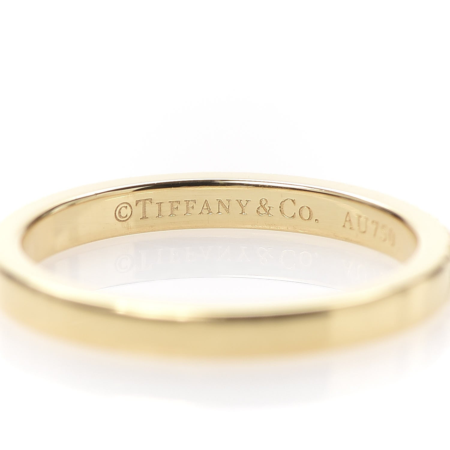 Tiffany 18K Yellow Gold Diamond Novo Half Circle Band Ring 49 5 4 of 5