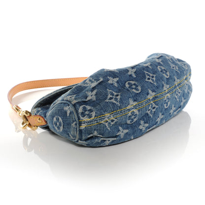 Louis Vuitton Monogram Denim Mini Pleaty Blue 4 of 7