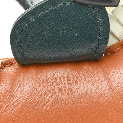 Hermes Milo Lambskin Grigri Rodeo Horse Bag Charm PM Gold Vert Cypress Vert Fizz 3 of 5