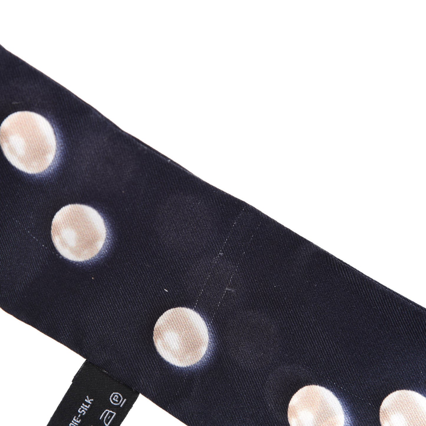 Silk Pearl CC Slim Bandeau Scarf Navy