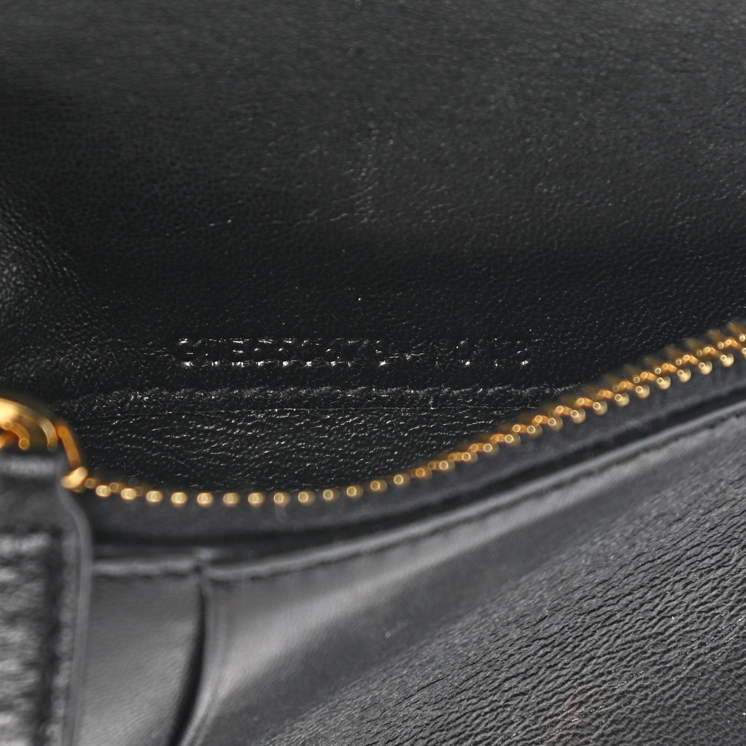 Saint Laurent Patent Matelasse Monogram Vicky Zip Around Card Holder Black 7 of 12