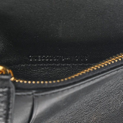 Saint Laurent Patent Matelasse Monogram Vicky Zip Around Card Holder Black 7 of 12