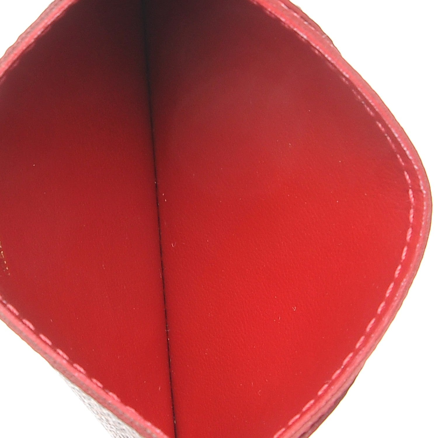Louis Vuitton Damier Ebene Caissa Card Holder Cherry 5 of 7