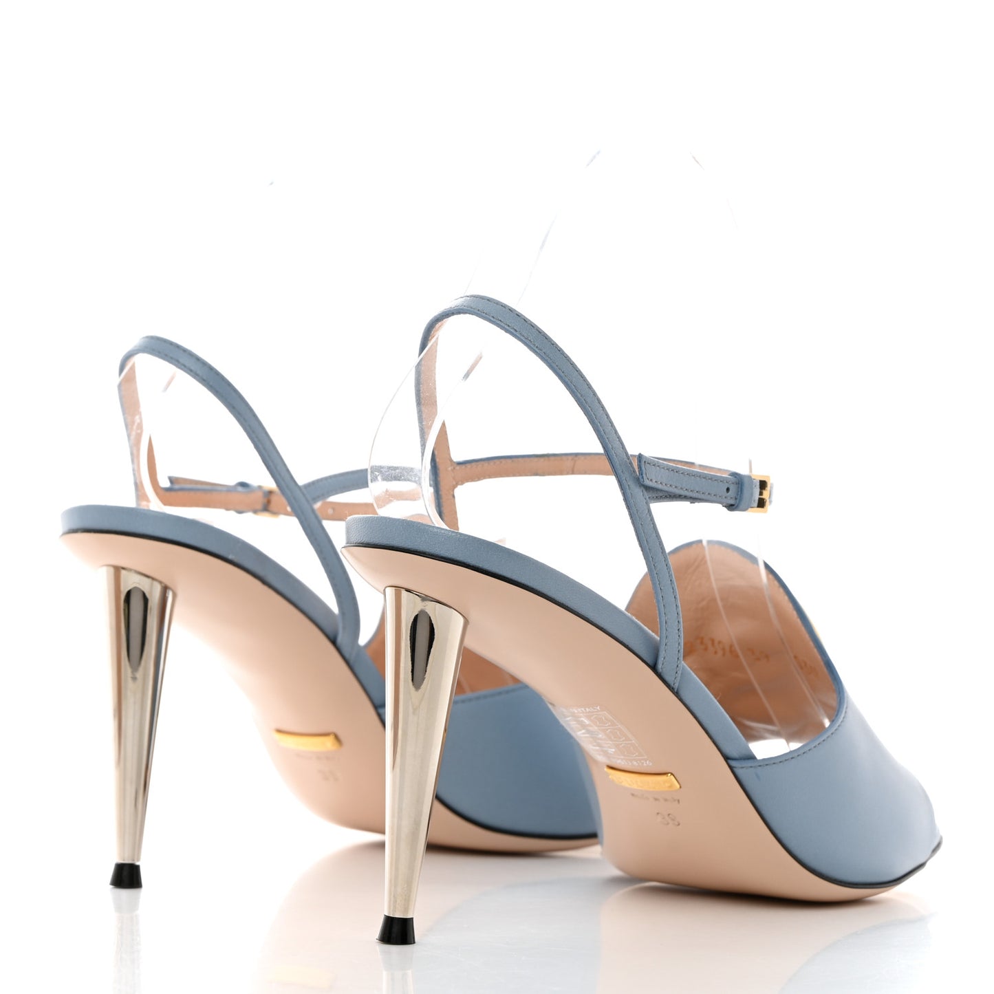 Malaga Kid Blondie 85mm Slingback Sandals 39 Cloudy Blue
