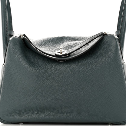 Hermes Taurillon Clemence Lindy 30 Bleu Orage 8 of 12