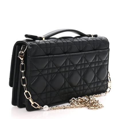 Christian Dior Lambskin Cannage Mini My Dior Bag Black 3 of 10