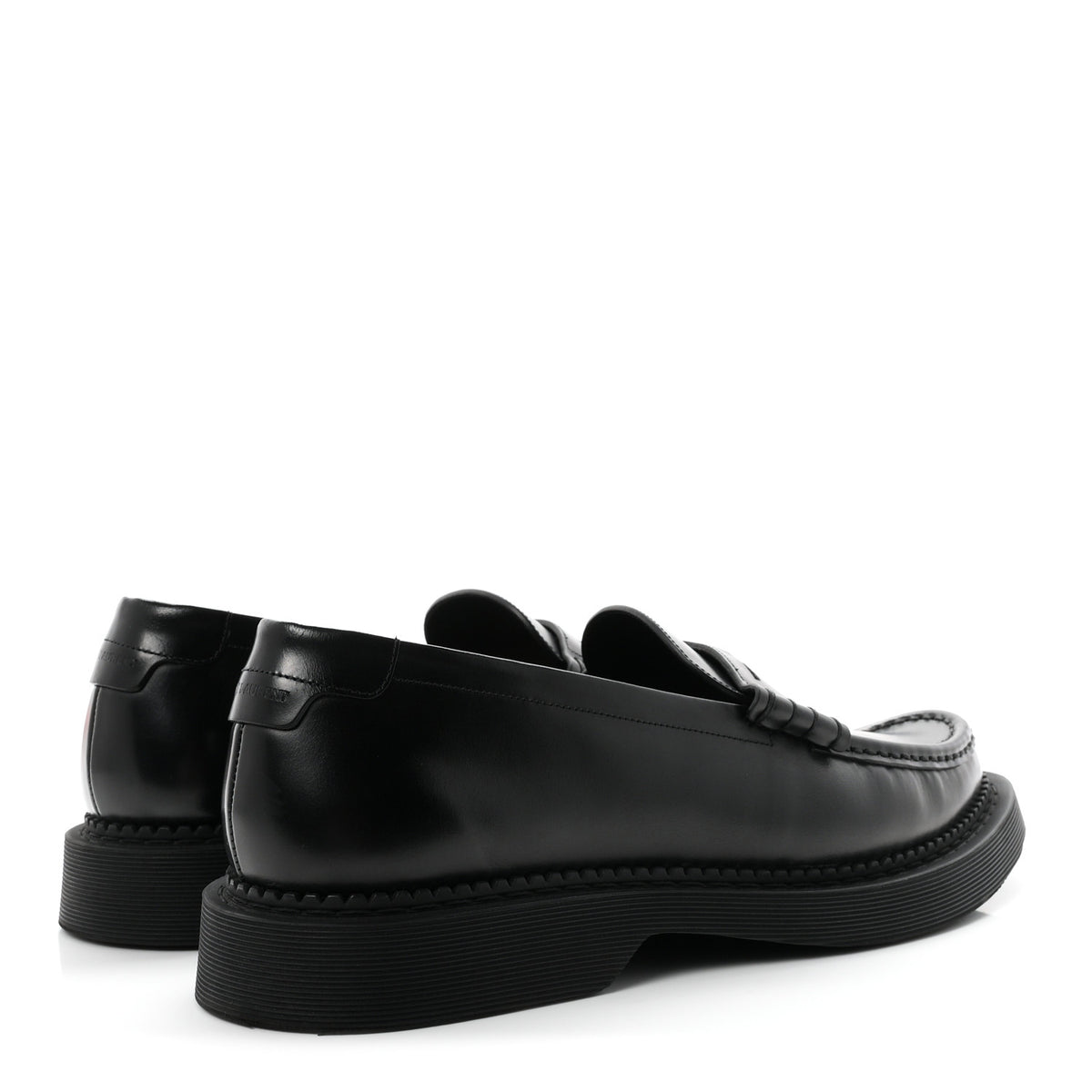 Calfskin Teddy Hellbourg 10 Mens Penny Loafer 43.5 Black