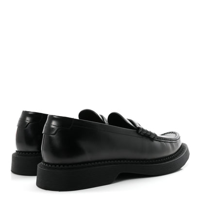 Saint Laurent Calfskin Teddy Hellbourg 10 Mens Penny Loafer 43.5 Black 5 of 10