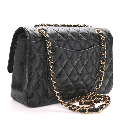 Chanel Caviar Quilted Medium Double Flap Black 3 of 10