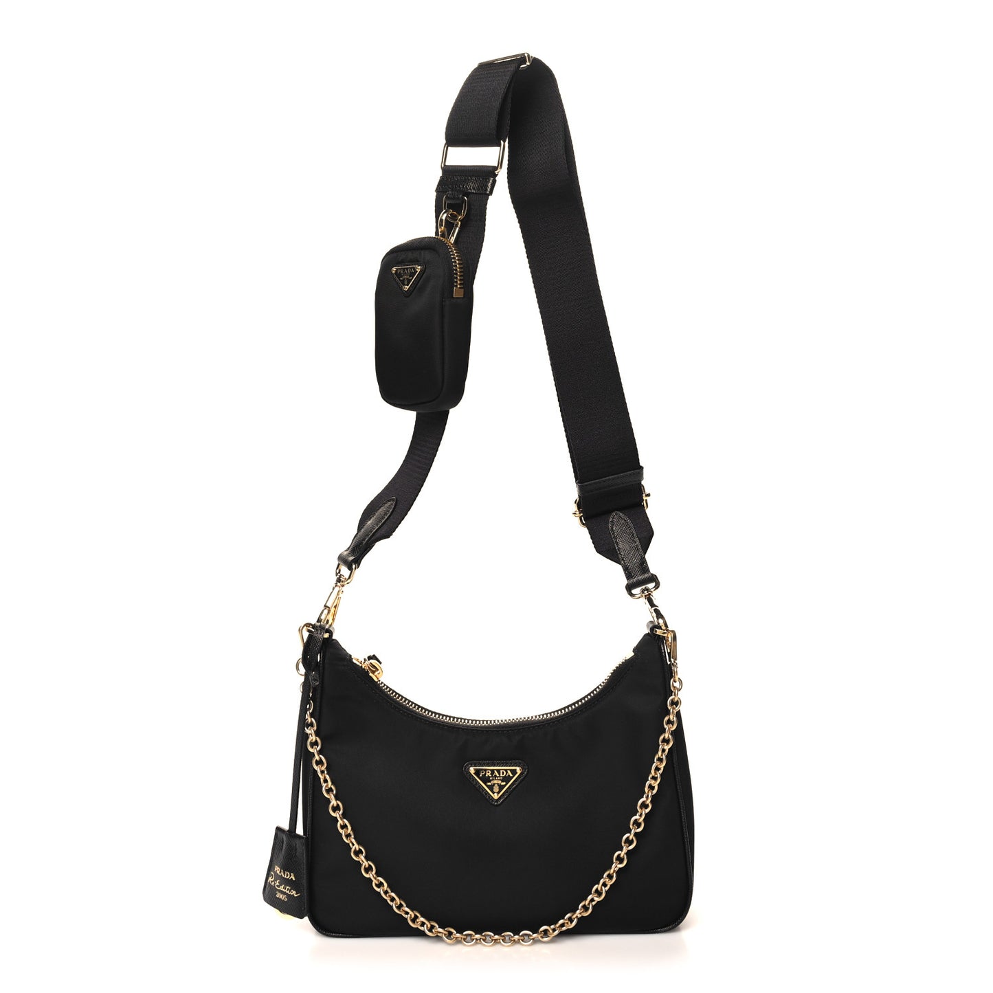 Nylon Re-Edition 2005 Shoulder Bag Black