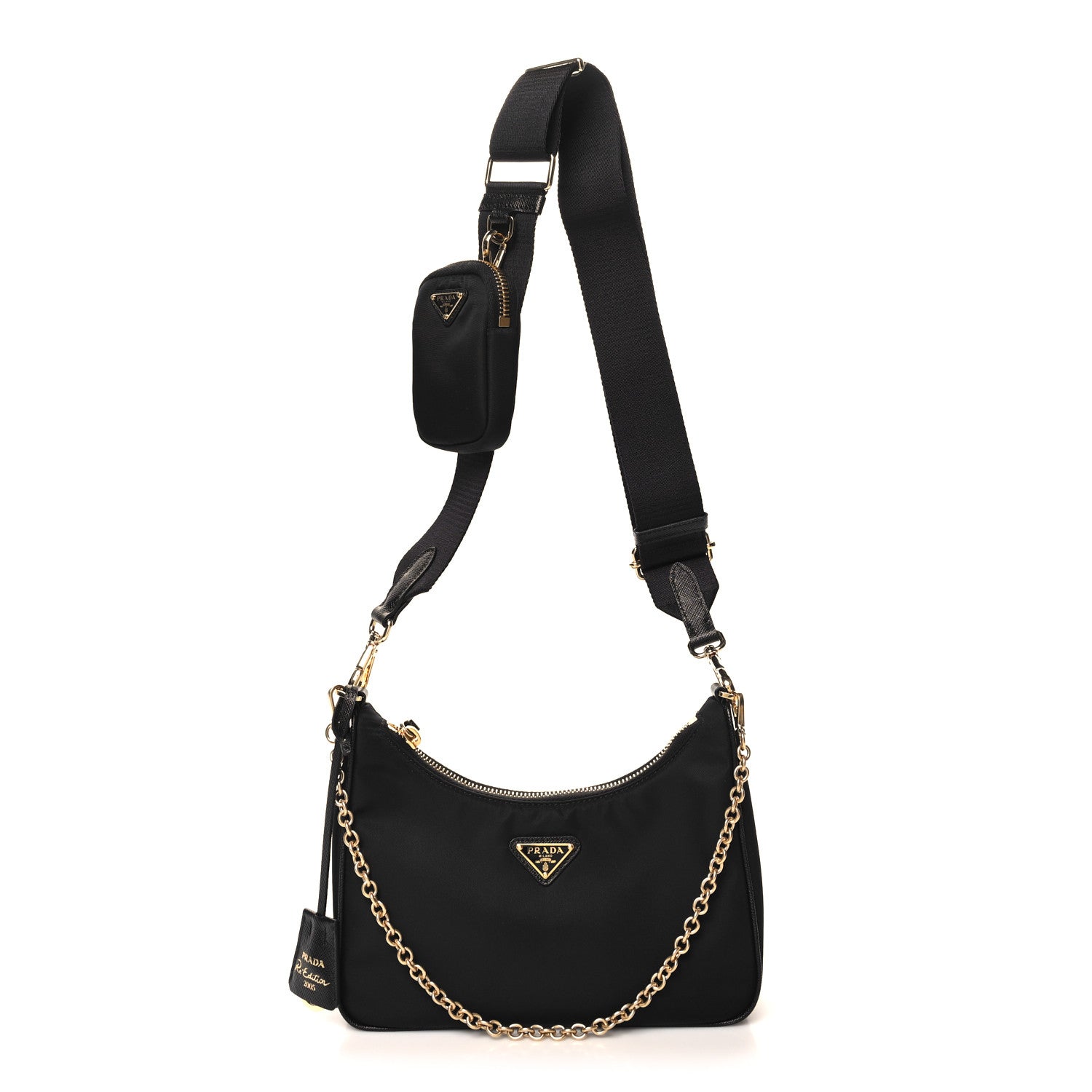 Prada Nylon Re-Edition 2005 Shoulder Bag Black 1 of 9