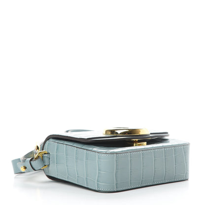 Chloe Calfskin Crocodile Embossed Mini C Bag Faded Blue 4 of 10