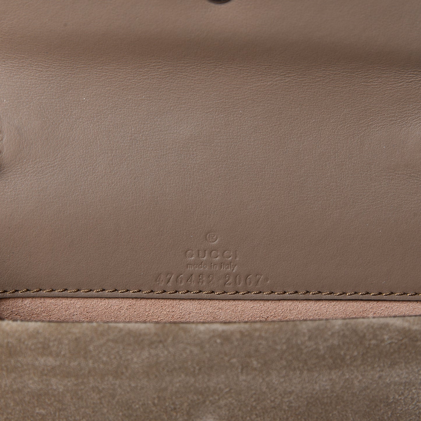 GG Supreme Monogram Super Mini Dionysus Shoulder Bag Taupe