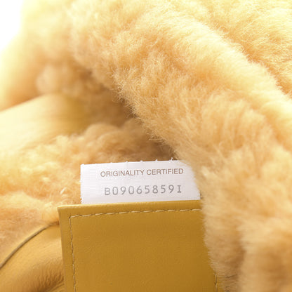 Bottega Veneta Shearling Intrecciato The Chain Tote Curry 6 of 9
