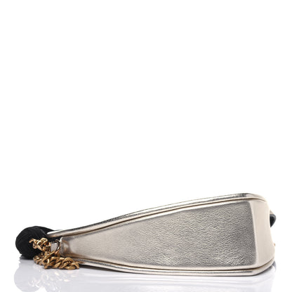 Saint Laurent Metallic Calfskin Heart Monogram Crossbody Pale Gold 4 of 15