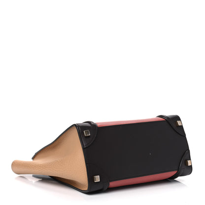 Celine Smooth Calfskin Bullhide Micro Tri-Color Luggage Terracotta 3 of 8