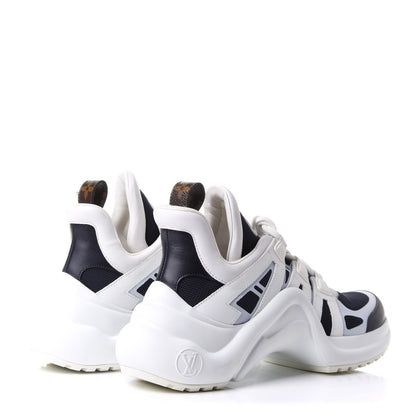 Louis Vuitton Calfskin Technical Nylon LV Archlight Sneakers 36.5 Marine 4 of 10
