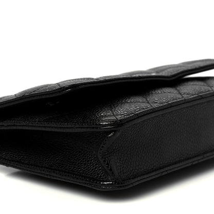 Chanel Caviar Quilted Wallet On Chain WOC Black 10 of 11