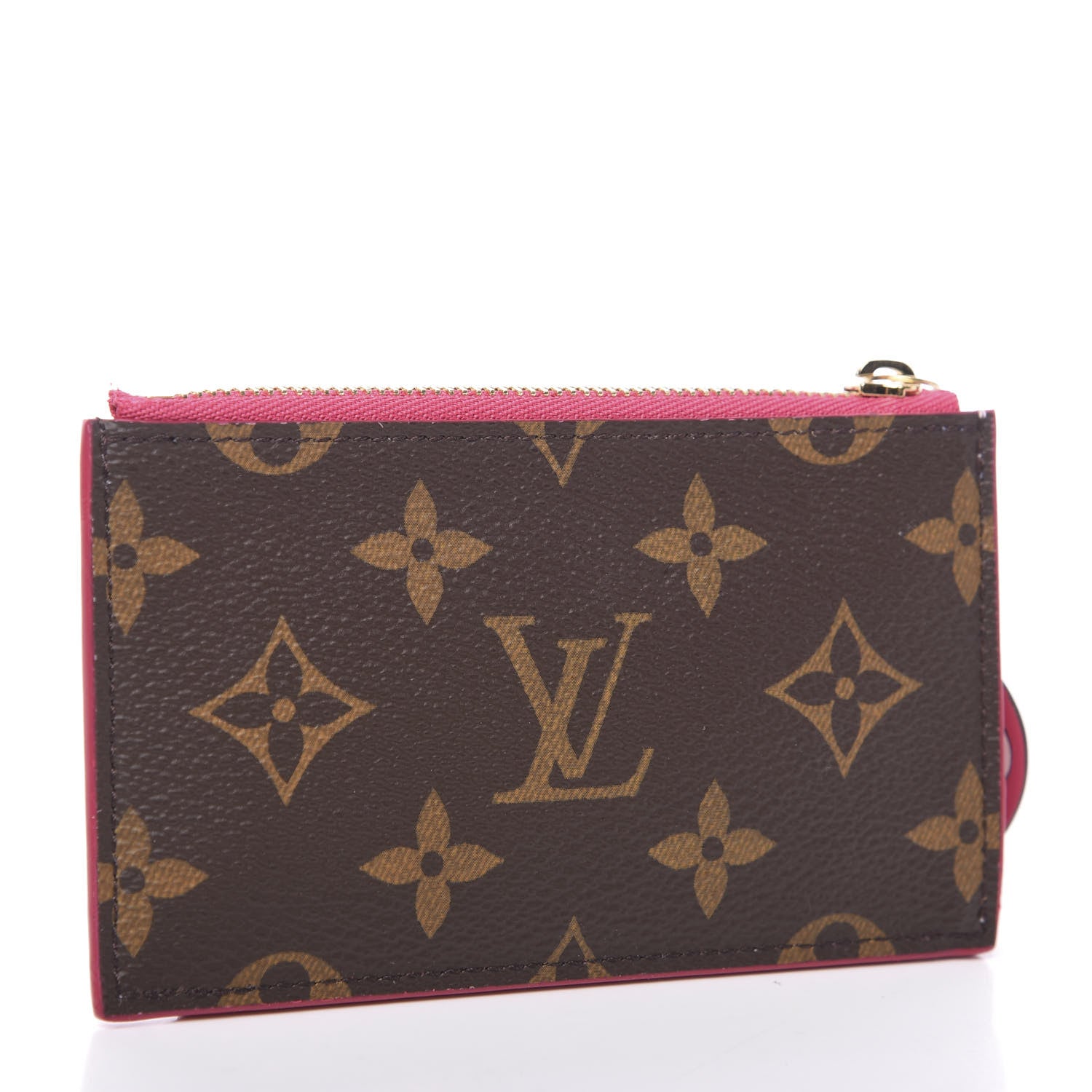 Louis Vuitton Monogram Blooming Flowers Zipped Card Holder Hot Pink Rose Ballerine 2 of 5