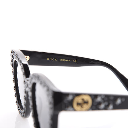 Gucci Acetate Stars Cat Eye Sunglasses GG0116S Black 5 of 7