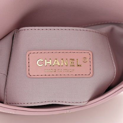 Chanel Calfskin Quilted Pearl Small About Pearls Hobo Bag Light Pink 6 of 11