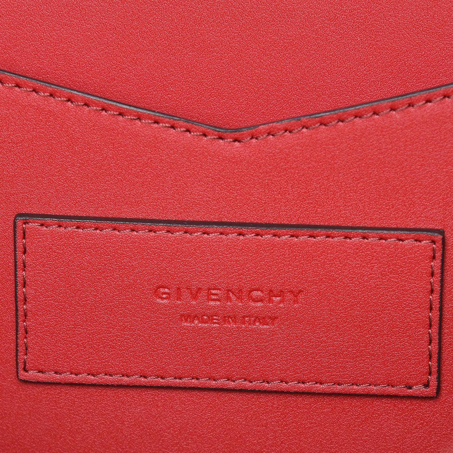 Givenchy Calfskin Medium GV Shopper Tote Dark Red 6 of 15
