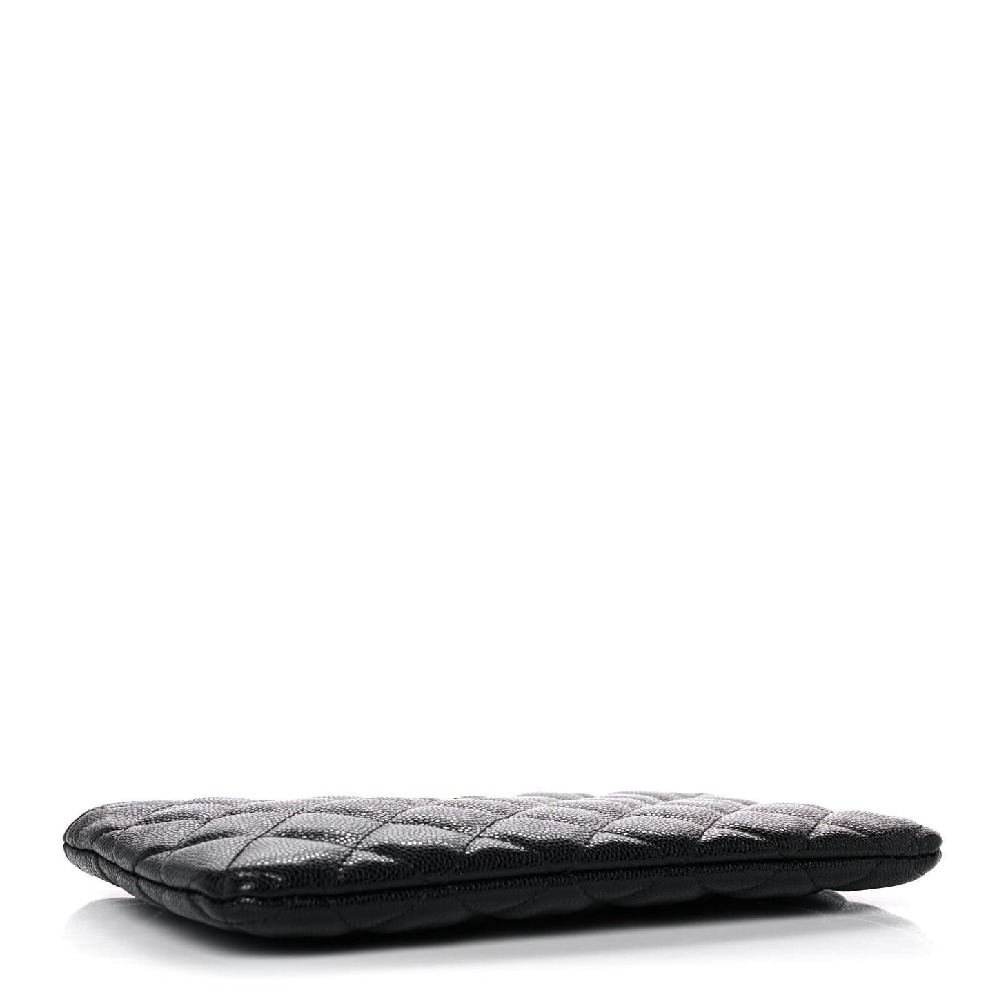 Caviar Quilted Cosmetic Case Black