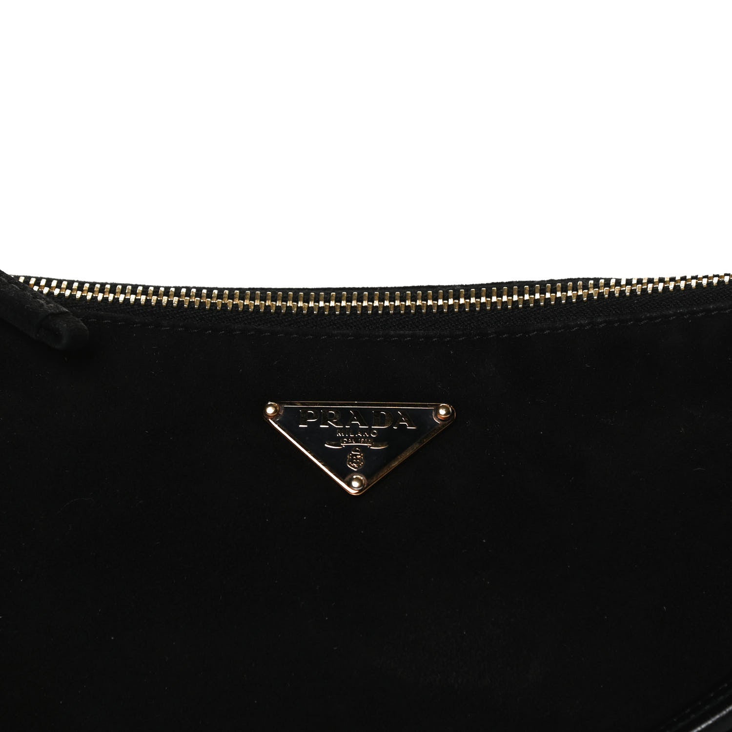 Prada Suede Box Shoulder Bag Black 13 of 15
