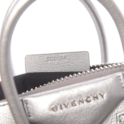Givenchy Metallic Sugar Goatskin Mini Antigona Silver 8 of 27