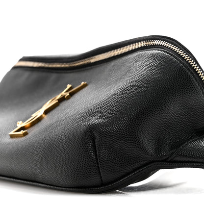 Saint Laurent Grain De Poudre Monogram Belt Bag Black 10 of 15