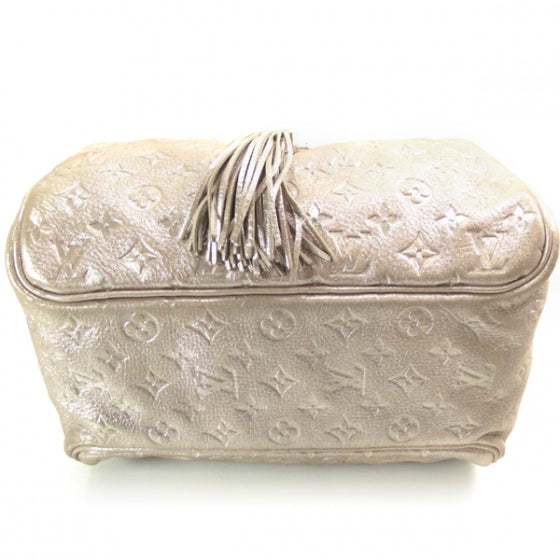 Monogram Shimmer Comete Satchel Peach
