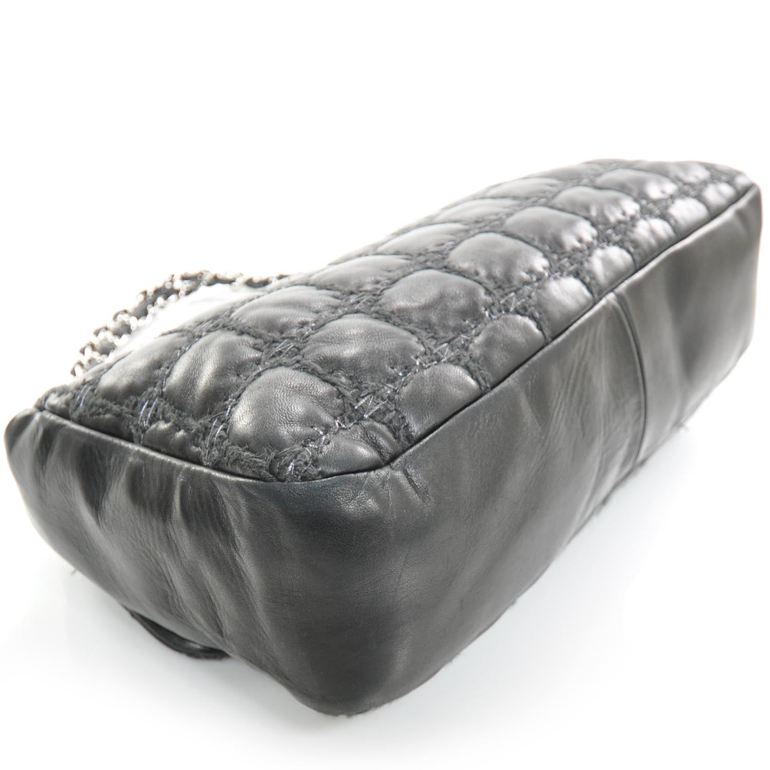 Chanel Lambskin Double Stitch Maxi Flap Black 6 of 12