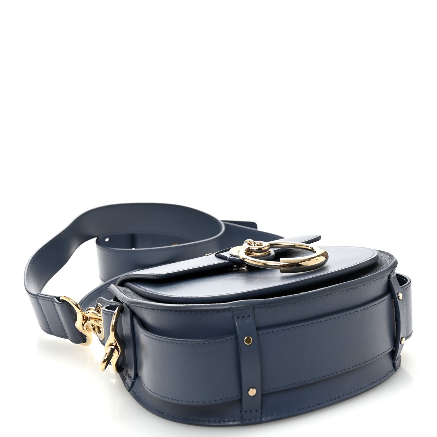 Chloe Calfskin Small Tess Bag Deep Ocean Blue 4 of 9