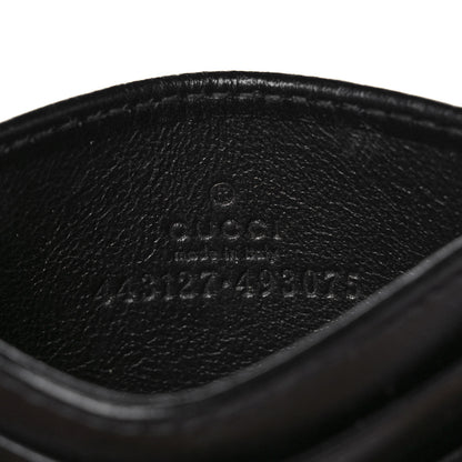 Gucci Calfskin Matelasse GG Marmont Card Holder Black 6 of 7