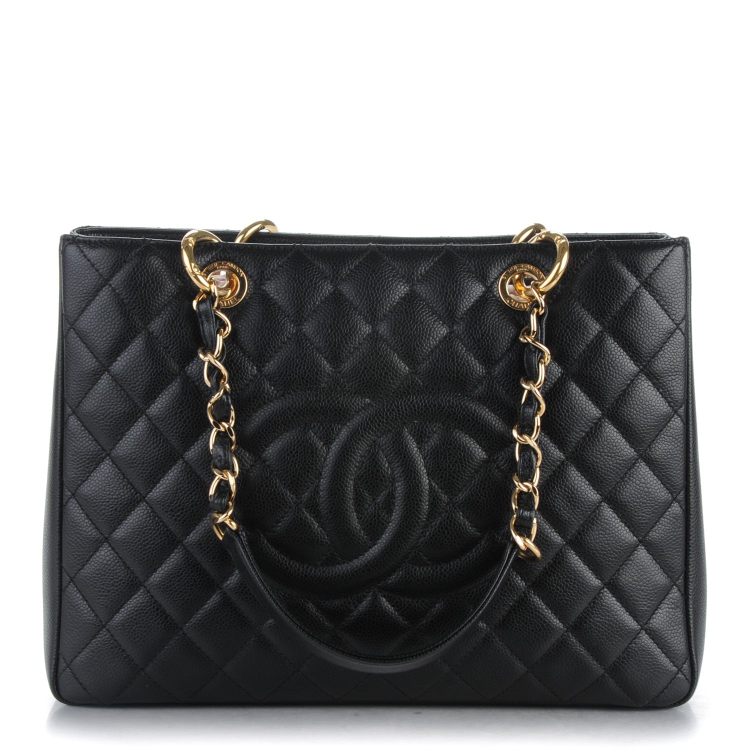 Chanel Caviar Quilted Grand Shopping Tote GST Black 1 of 7