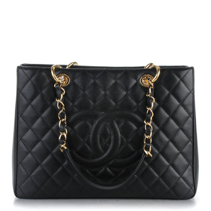Chanel Caviar Quilted Grand Shopping Tote GST Black 1 of 7