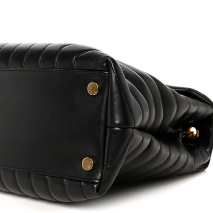 Saint Laurent Calfskin Y Quilted Monogram Large Loulou Chain Satchel Black 12 of 12