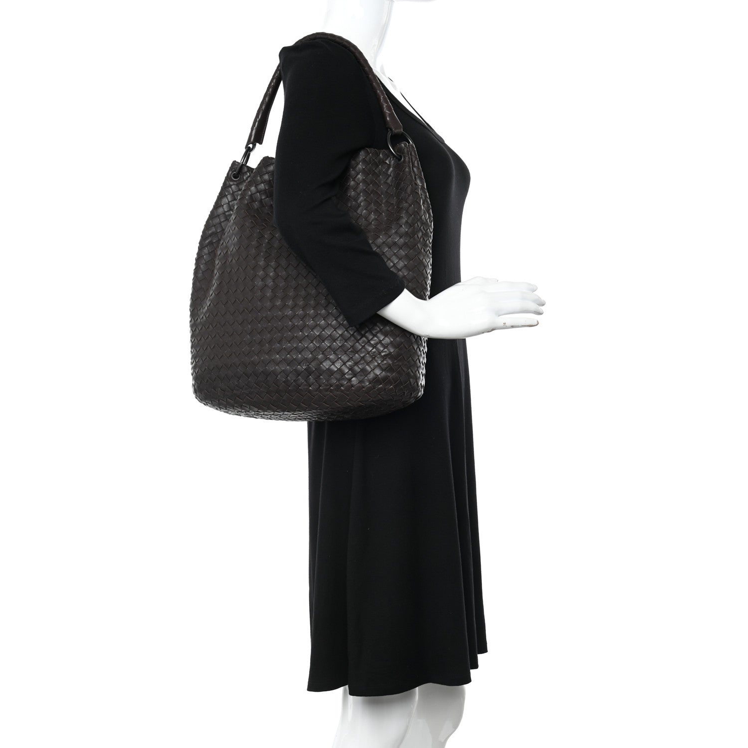 Bottega Veneta Nappa Intrecciato Bucket Bag Ebano 2 of 11