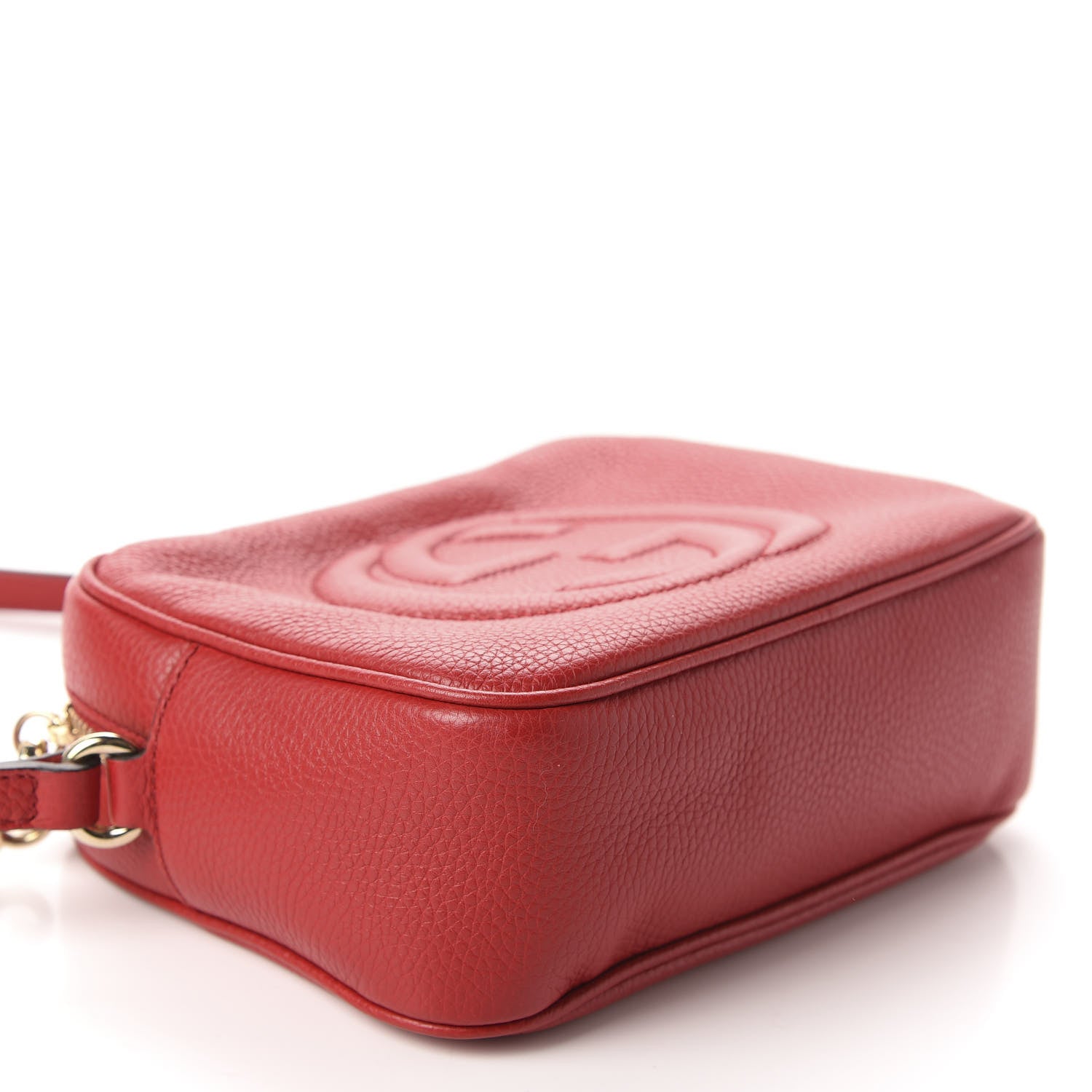 Gucci Pebbled Calfskin Small Soho Disco Bag Tabasco Red 4 of 10