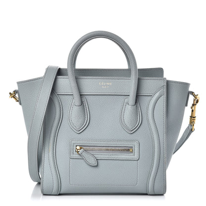 Celine Drummed Calfskin Nano Luggage Cloud 1 of 14