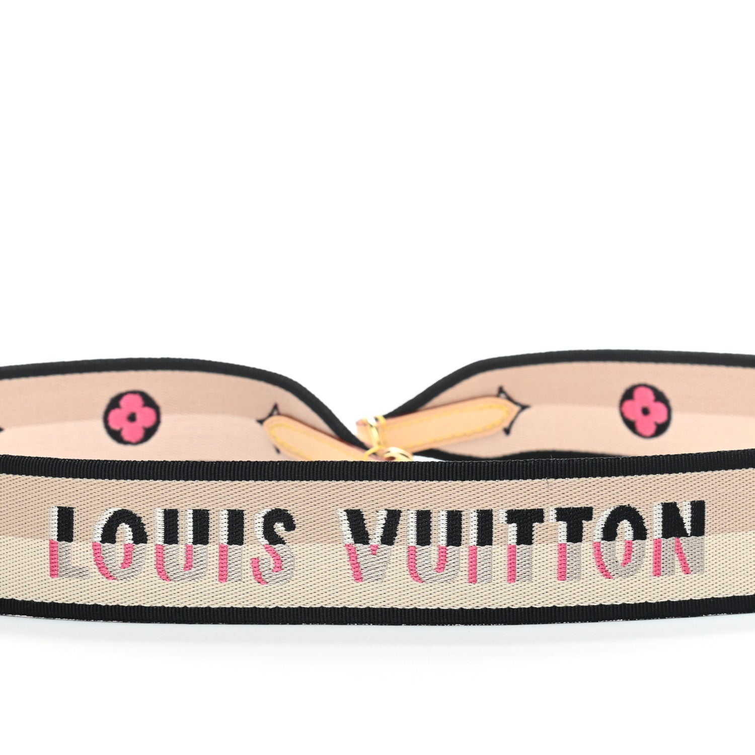 Louis Vuitton Jacquard Speedy Bandouliere 20 Shoulder Strap Black 3 of 4