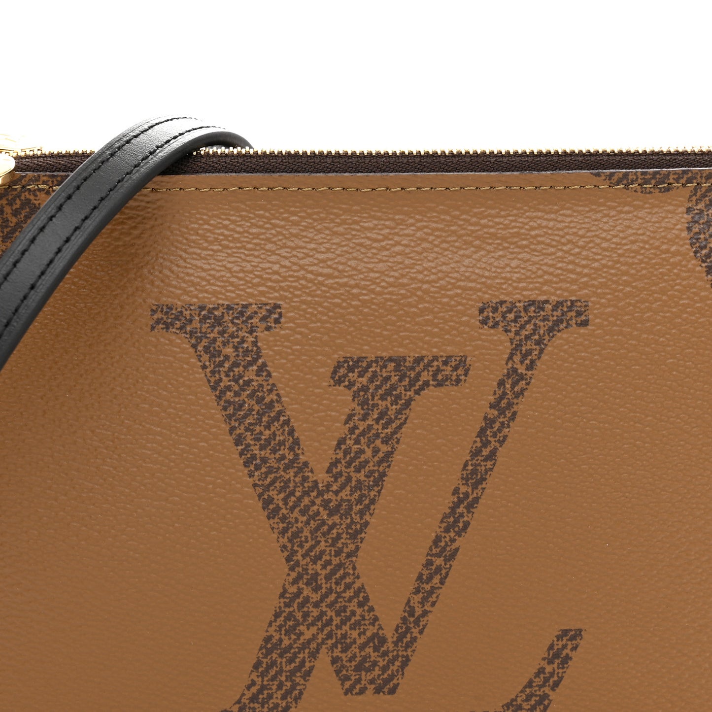 Reverse Monogram Giant Double Zip Pochette