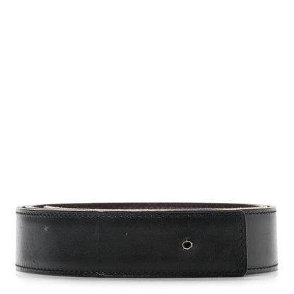 Hermes Box Togo 32mm Belt Strap 85 Black Chocolate 1 of 9