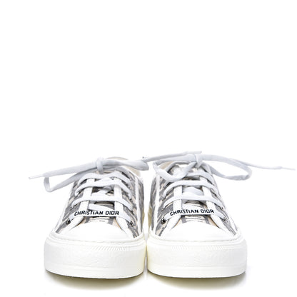 Christian Dior Canvas Oblique Walk'N'Dior Low Top Sneakers 37.5 Grey Stone 2 of 10