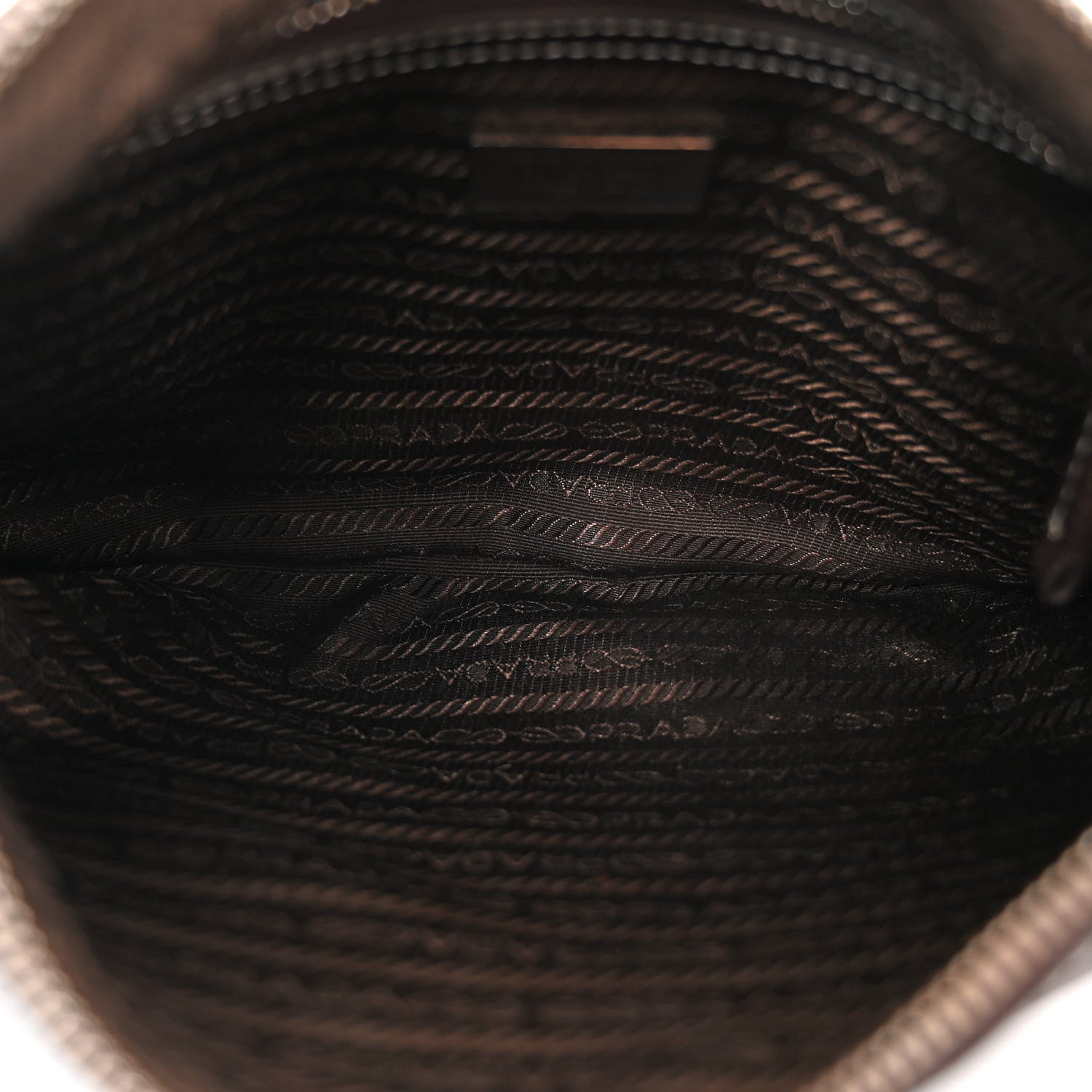 Prada Vitello Daino Embossed Logo Shoulder Bag Caffe 5 of 10