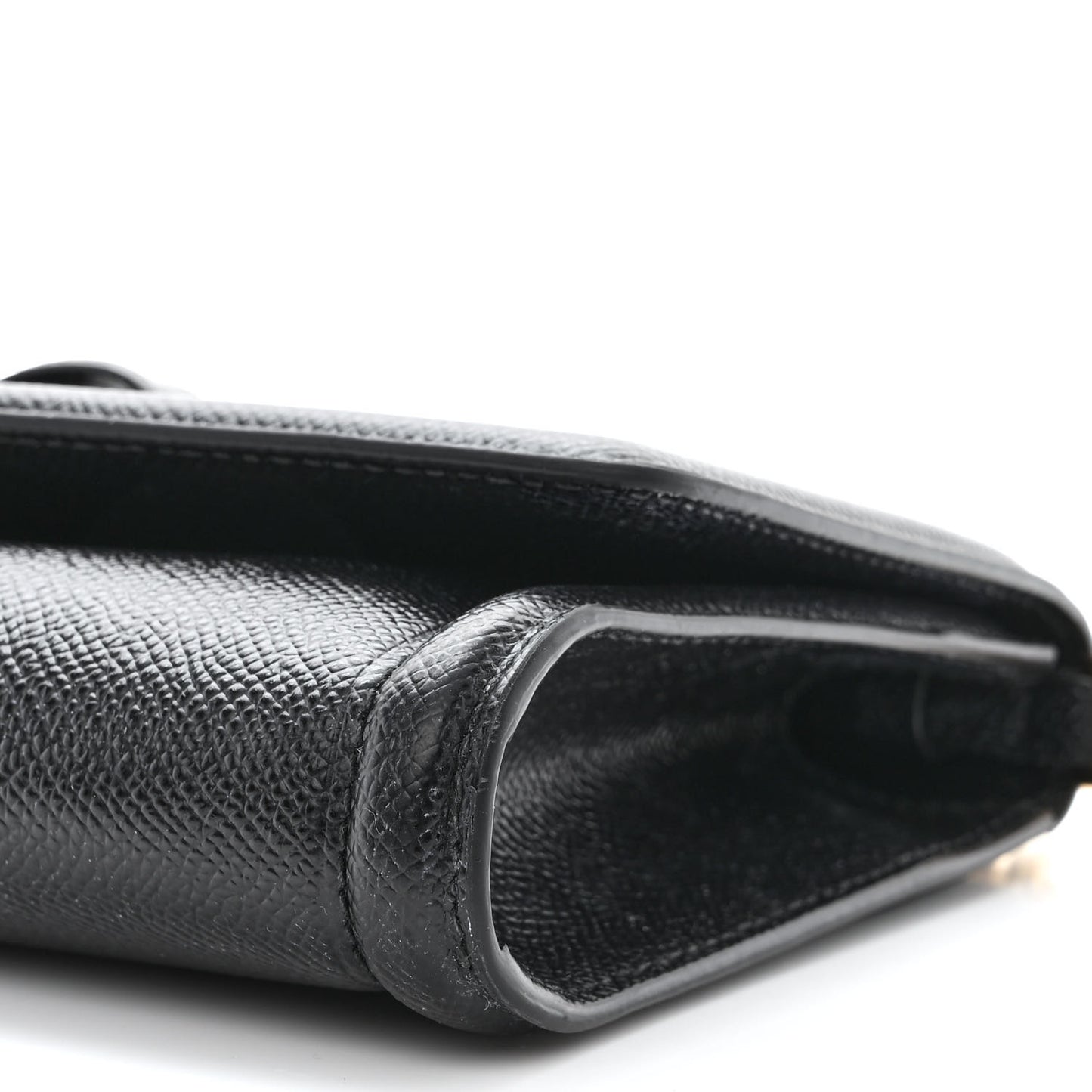 Hammered Calfskin Vara Bow Minibag Black