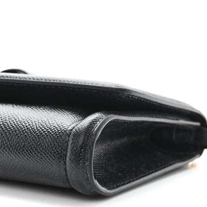 Salvatore Ferragamo Hammered Calfskin Vara Bow Minibag Black 10 of 11