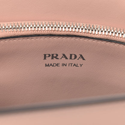 Prada Spazzolato Small Monochrome Top Handle Tote Pesca 6 of 10