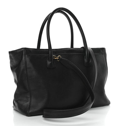 Chanel Calfskin Cerf Executive Shopper Tote Black 3 of 13